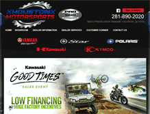 Tablet Screenshot of houstonyamaha.com